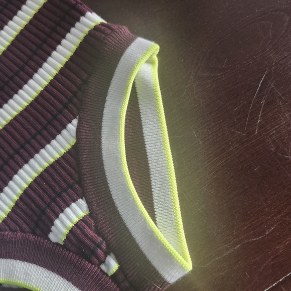 NWT LACOSTE X VENUS WILLIAMS EleVen Striped Retro Cotton Lounge Shorts 6/38 Y2K - Picture 13 of 16